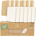 GREENZLA 12 Pack Kitchen Sponges | Non-Scratch Hemp & Sisal | Dual-sided: by GREENZLA