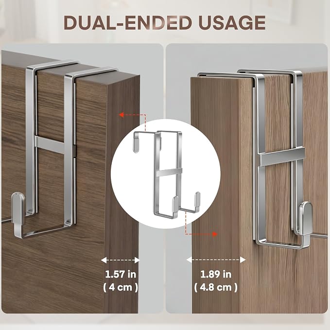 FYY Over The Door Hooks, Heavy Duty No Drill Wall Hooks - Image 2