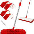 Two Sided Dust Mop for Floor Cleaning, 360°Microfiber Mop by MASTERTOP