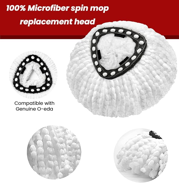 12 Pack Spin Mop Head Replacement - Image 8