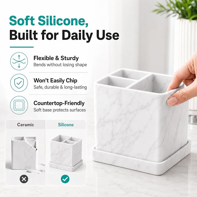 Silicone Toothbrush Holders for Bathrooms - Image 4