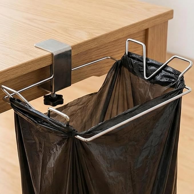 Trash Bag Holder Table Side Garbage Bag Holder Hanging Trash Can by INTERSNUG