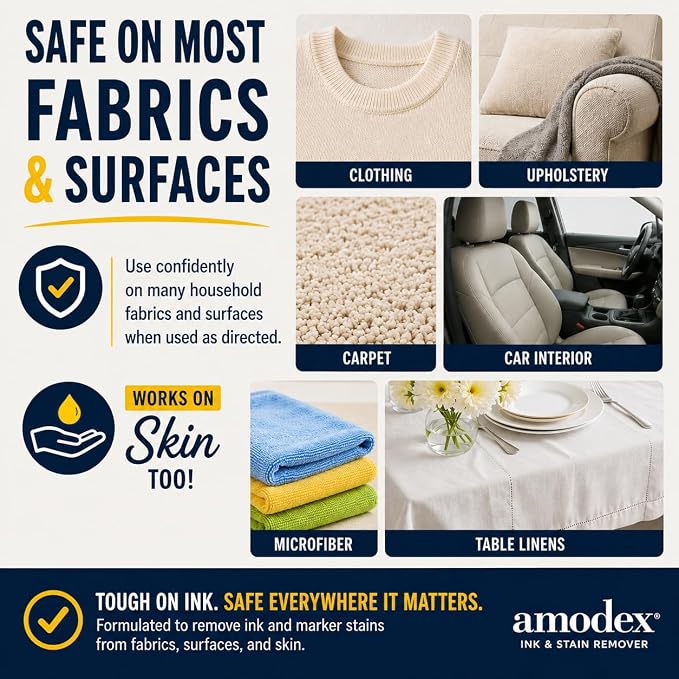 Amodex Ink & Spot Remover for Clothes, Leather and Skin - Image 6