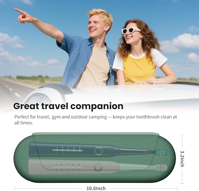 Silicone Electric Toothbrush Travel Case, Manual Toothbrush Travel Cover - Image 6