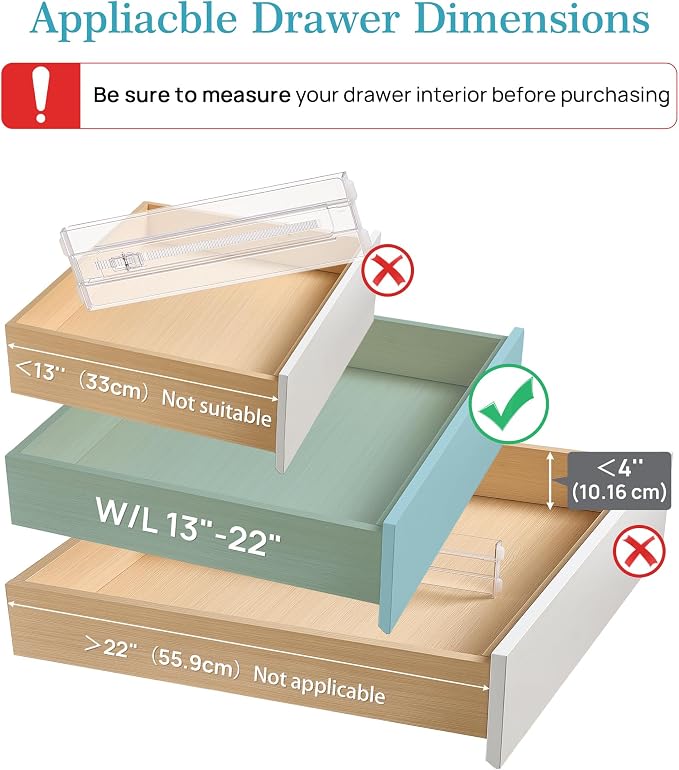 Vtopmart 4" High Drawer Dividers - Image 2