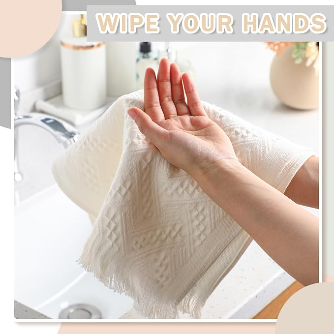 HunnmingRe 4 Pack Boho Hand Towel - Image 3