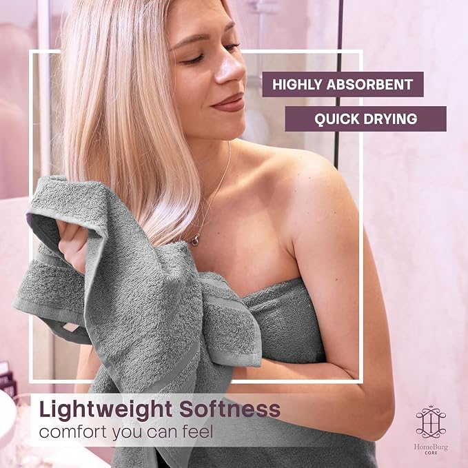 CORE 4-Piece Cotton Hand Towels - Image 3