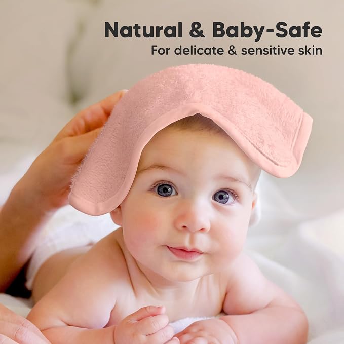 KeaBabies 6-Pack Baby Washcloths, Soft Absorbent Washcloths - Image 5