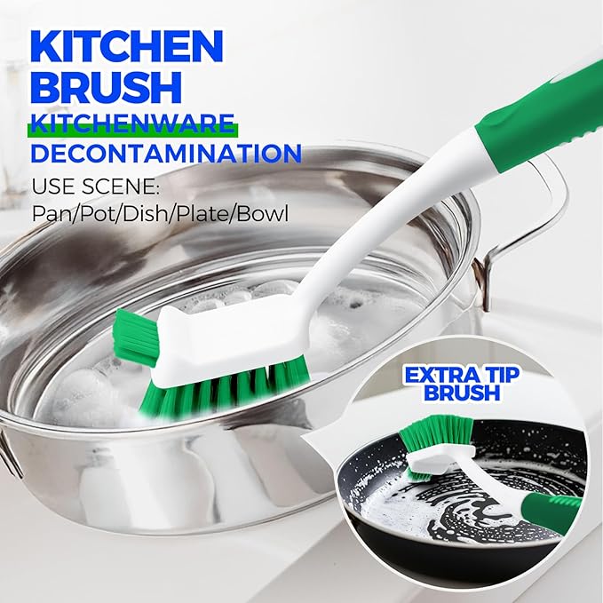 Holikme 5 Pack Cleaning Brush Scrub Brush Kitchen Brush - Image 4