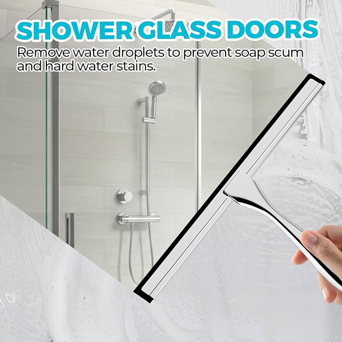2pcs Shower Squeegee for Glass Doors - Image 3
