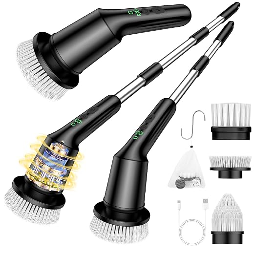 Electric Spin Scrubber for Bathroom, Shower Scrubber by CTMAST