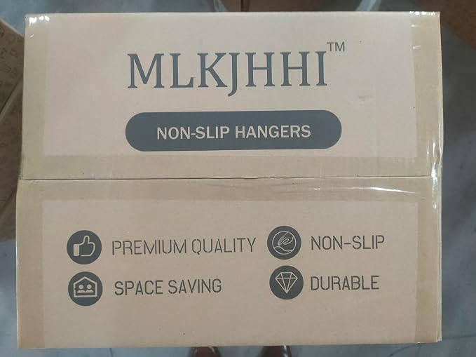 20 Pack Heavy Duty Plastic Hangers, Non Slip Clothes Hangers - Image 3