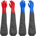 Okllen 2 Pair 27" Extra Long Rubber Gloves, Elbow Length Waterproof Gloves | by Okllen
