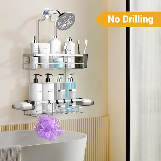 Hanging Shower Caddy Over Showerhead - Image 5
