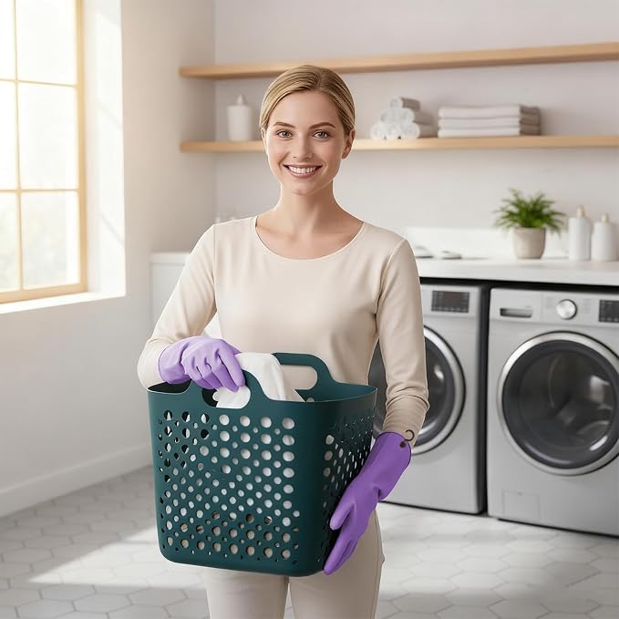 Dishwashing Rubber Gloves for Cleaning – 4 Pairs Kitchen Gloves - Image 7