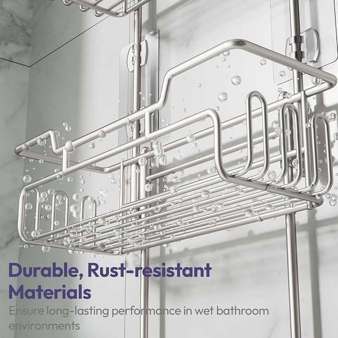 SWTYMIKI Bathroom Shower Caddy Hanging - Image 5