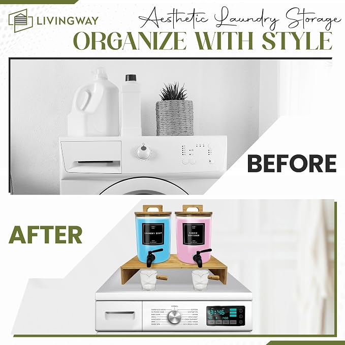 Glass Laundry Detergent Dispenser Set - Image 6
