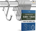 10-Pack Metal S Hooks for Hanging – Heavy-Duty S-Shaped Hooks by BLAUMARIT%C3%89