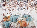 Giwawa Fall Orange Pumpkin Dish Drying Mat Eucalyptus Leaves Drainer Rack Pad by Giwawa