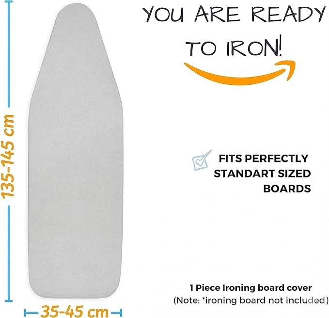 SAVUK Ironing Board Cover and Pad Standard Size Silicone Coated 4 Layers 15x54 - Image 3