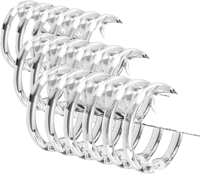 Kutesna 12 PCS Plastic Shower Curtain Rings by Kutesna