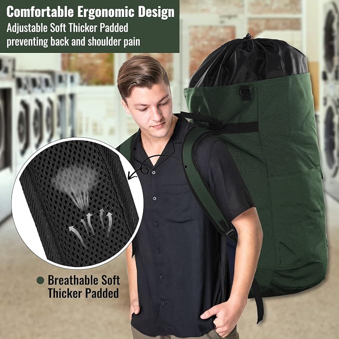 Laundry Backpack Bag 125L Extra Large, Heavy Duty - Image 6