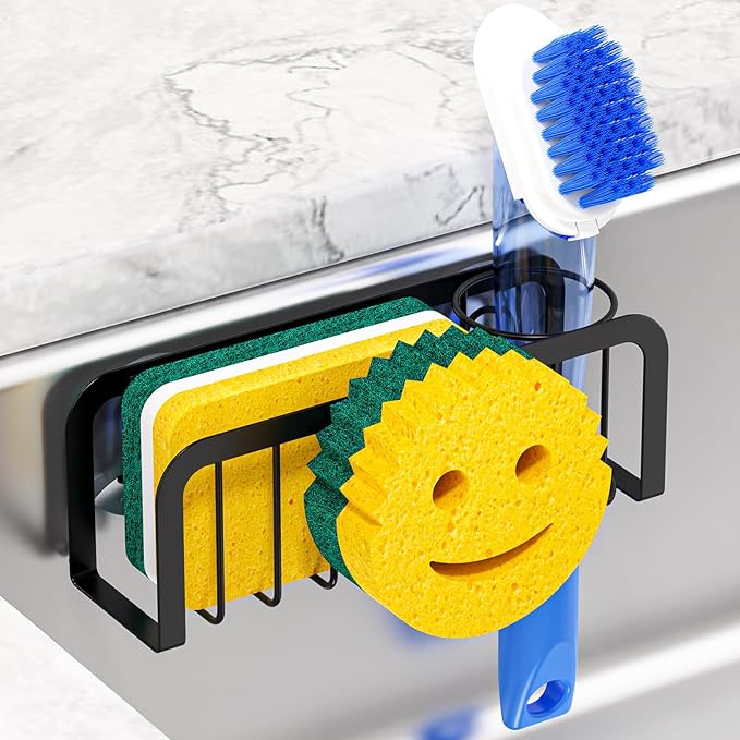 Sponge Holder for Kitchen Sink, Sink Caddy Organizer by AUMOVAWA