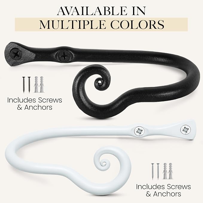 RTZEN Metal Curtain Tiebacks, Drapery Holders - Image 9