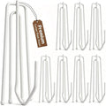 Curtain Pleat Hooks 4 Prongs Pinch Pleat Hook and Pins, 60 Pack White | Durable by HOME