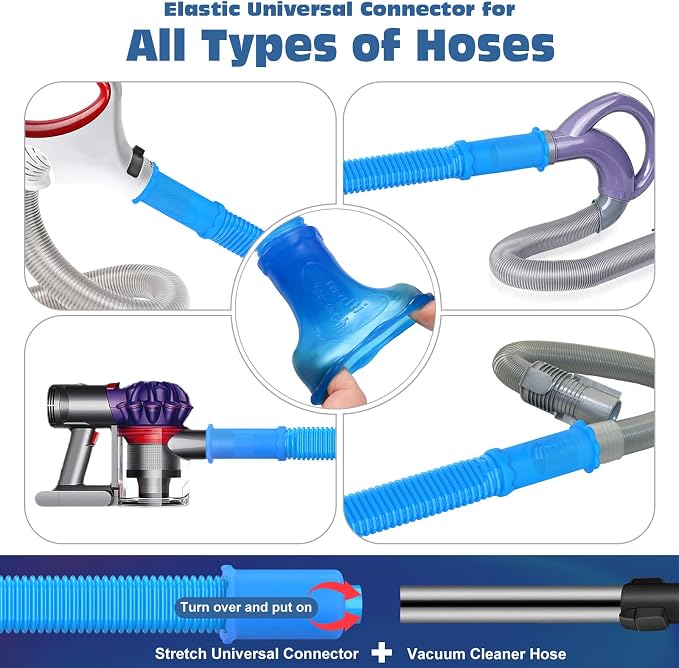 PetOde 2Pcs Dryer Vent Cleaner Kit Universal Vacuum Hose Attachment & Brush | - Image 3
