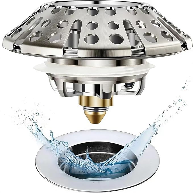 AzWzz Bathtub Drain Stopper, Pop Up Tub Stopper Plug by AzWzzTubDrainStopper
