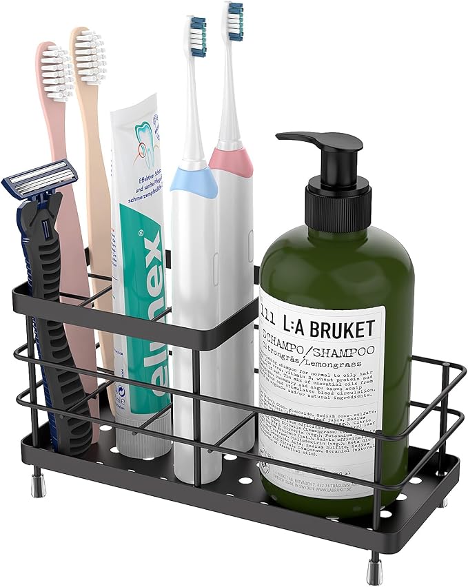 Luxspire Toothbrush Holders for Bathroom, Stainless Steel, 6 Slots, For by Luxspire