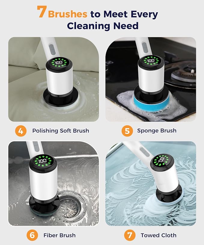 Cordless Electric Spin Scrubber - Image 5