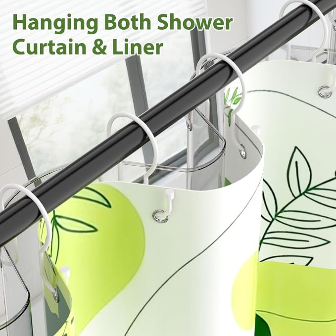 Goowin Shower Curtain Hooks, Simple Shower Curtain Rings, Sturdy Shower Curtain - Image 5
