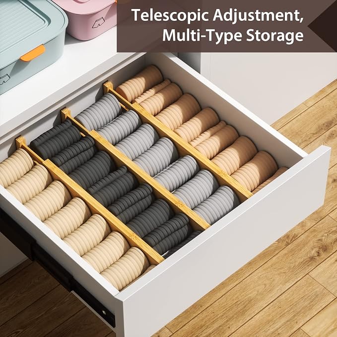 4 PCS Drawer Divider, Expandable Separators - Image 6