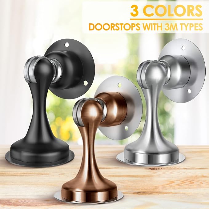 Door Stoppers Magnetic Door Catch, Stainless Steel Magnetic Door Stop 2 Pack - Image 8
