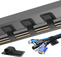 Cable Management Under Desk, Enhanced up to 15 Cord Organizer30 Pair | Reusable by Liveabetterlife
