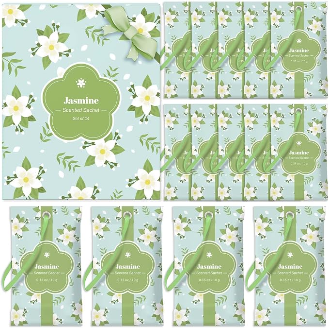 STRN Scented Sachets for Drawer and Closet, Jasmine Scent 14 Pack for Home - Image 8