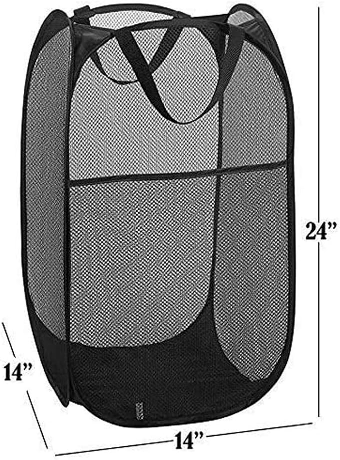 2 Packs Mesh Pop up Laundry Hamper - Image 2