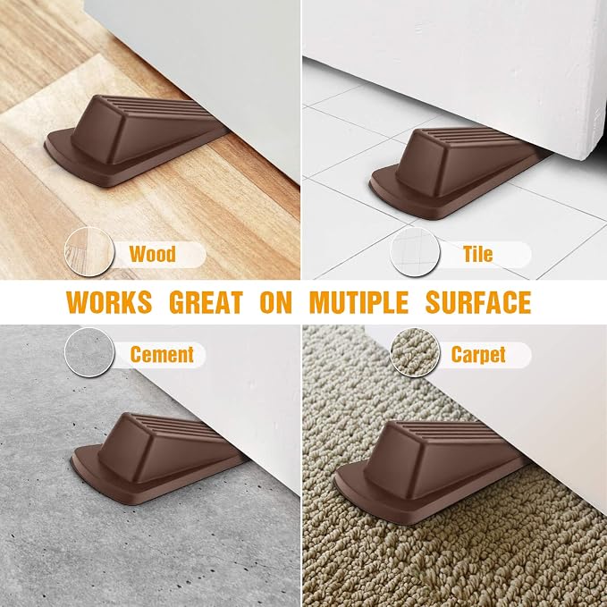 Crosize 5 Pack Door Stoppers for Bottom of Door, Rubber Door Stops | Premium - Image 5