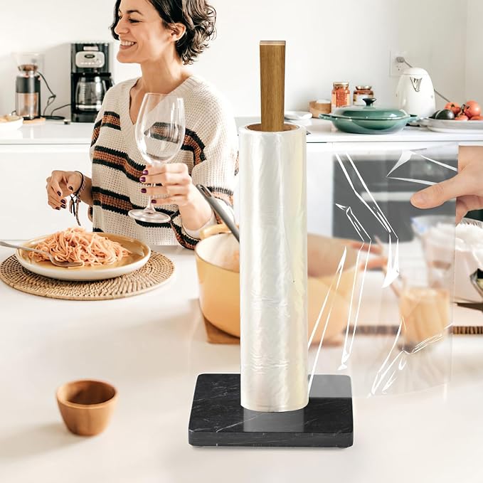 Buruis Acacia Wood Paper Towel Holder - Image 8
