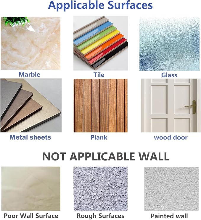 JINSHUNFA Adhesive Wall Hooks No Drill Clear Heavy Duty, 13LB Sticky 8 Pack | - Image 7