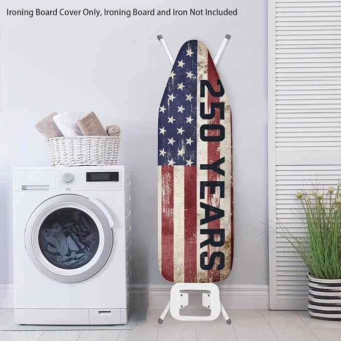 Ironing Board Cover Scorch Resistant American 250 Years Print Stretch Elastic - Image 4