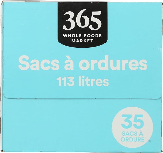 365 by Whole Foods Market, Flextra Strength Drawstring Trash Bags, 30 Gallon - Image 4