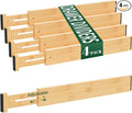 Dunruz Bamboo Drawer Dividers 2.6" High, Bedroom and Office by Dunruz