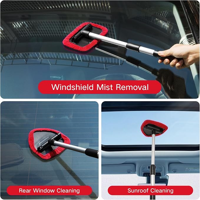 Qydipclin 11pcs Windshield Cleaner Tool, Car Window Cleaning Wash Kit - Image 2