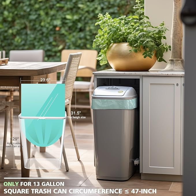 Compostable Trash Bags，AYOTEE 13-15 Gallon Tall Kitchen Garbage Bags | Heavy - Image 5