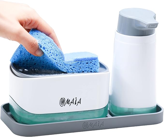 OMAIA 4-in-1 Dish Soap Dispenser Set by OMAIA