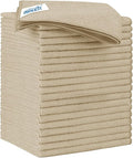 HOMEXCEL Brown Microfiber Cleaning Cloth 20 Pack 11.5 x 11.5 inch Microfiber by HOMEXCEL