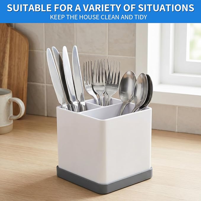 Silicone Toothbrush Holders for Bathrooms White Grey, 3-Slot Electric - Image 7